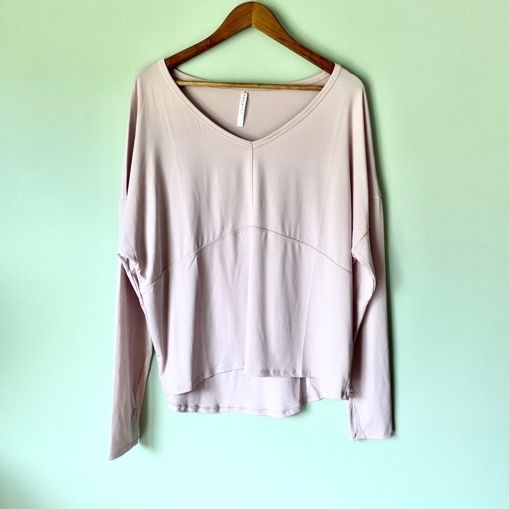 Fabletics Pink Long Sleeve Athletic/Casual Top XL